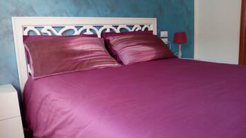 Premium bedding, desk, soundproofing, iron/ironing board