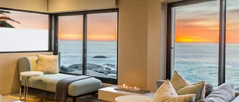 Departamento de lujo, 3 habitaciones, vista al océano, frente al mar | Vista desde la habitación