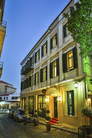 Front of property - evening/night - 1905 Boutique Hotel (Xanthi)