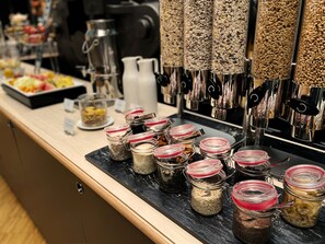 Daily buffet breakfast (EUR 29 per person)