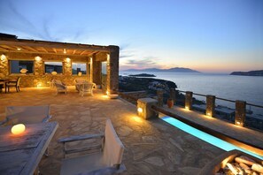 Front of property – evening/night
