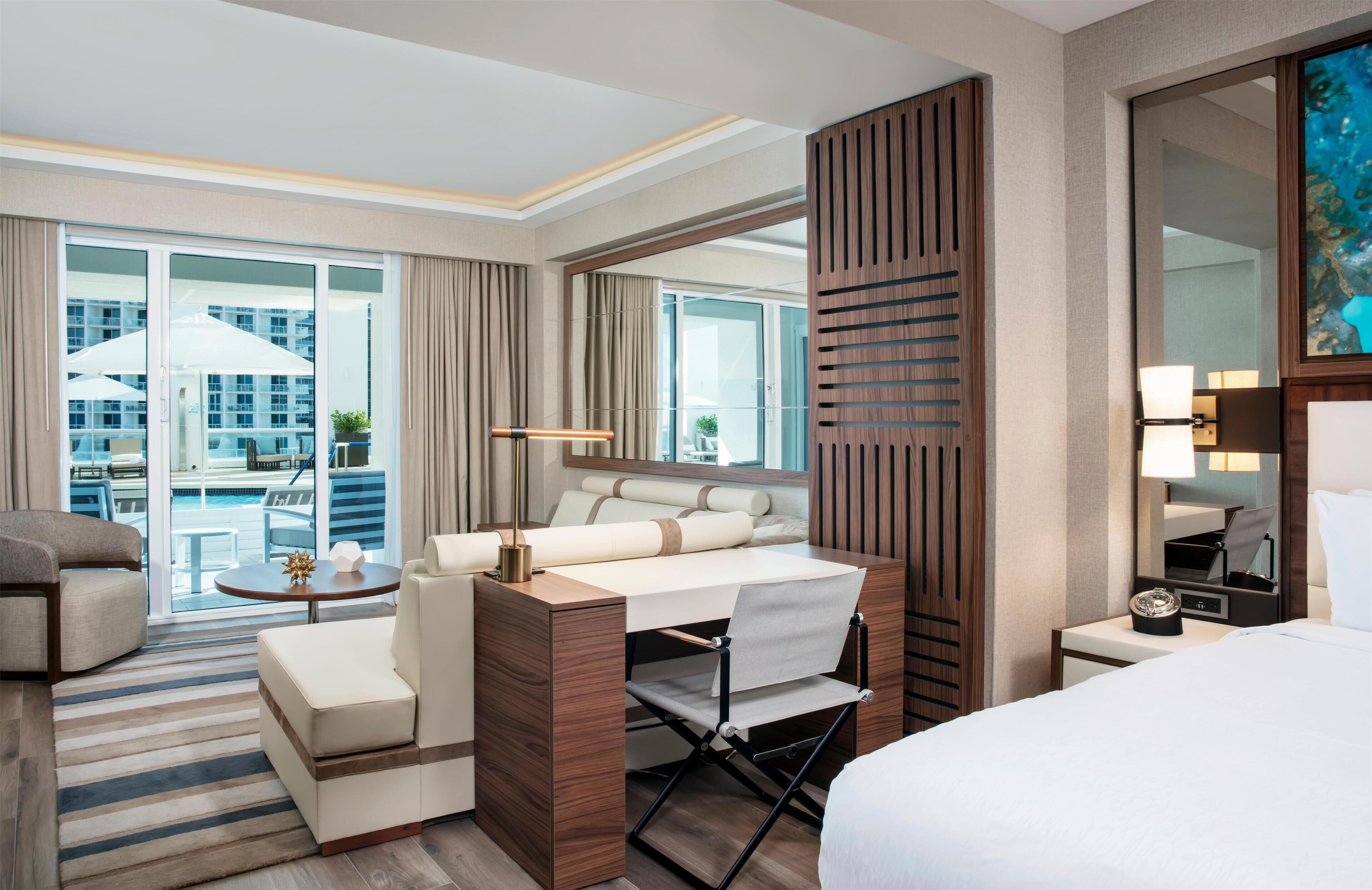 Premium bedding, minibar, in-room safe, desk