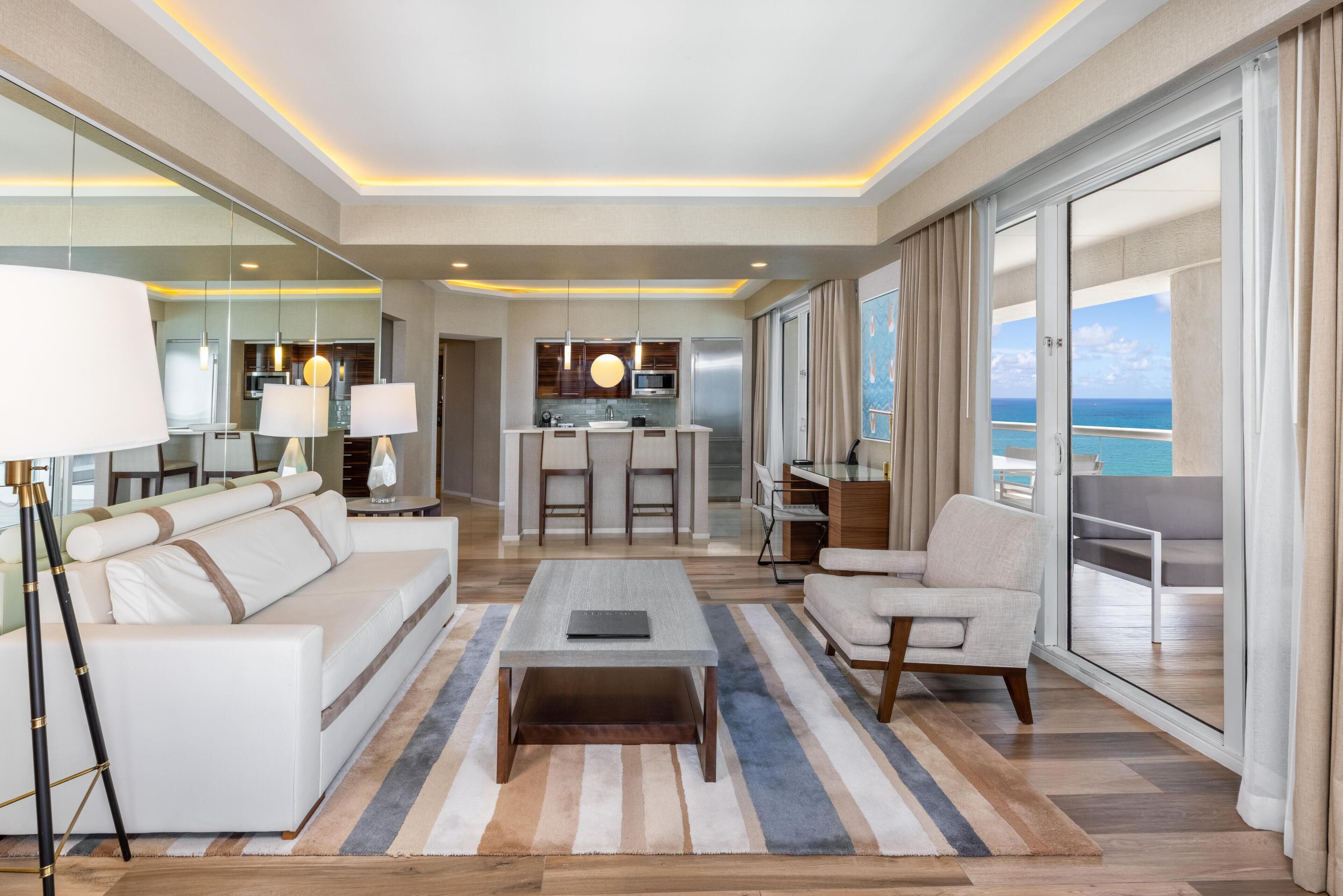 Suite, 2 Bedrooms (Intra/Ocean Residence) | Living area | 50-inch flat-screen TV with cable channels, TV, pay movies