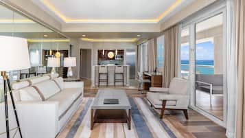 Suite, 2 Bedrooms (Intra/Ocean Residence) | Living area | 50-inch flat-screen TV with cable channels, TV, pay movies