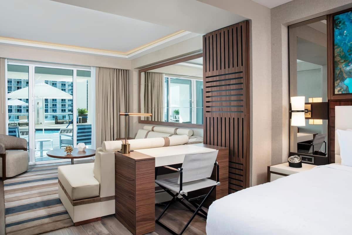 Premium bedding, minibar, in-room safe, desk