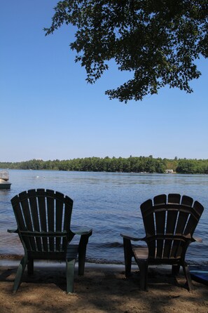 On the beach, rowing, fishing