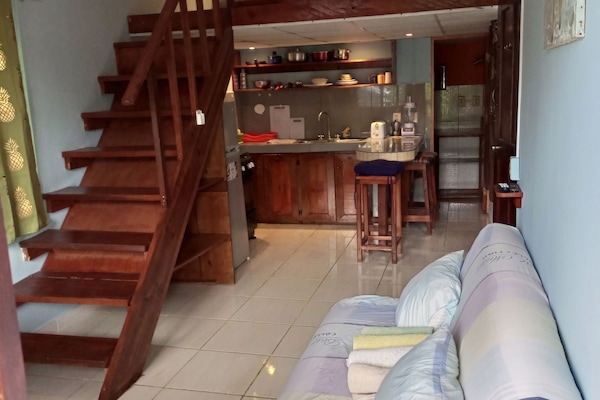 Deluxe Apartment, 1 Queen Bed with Sofa bed, Mezzanine | Iron/ironing board, free WiFi, bed sheets