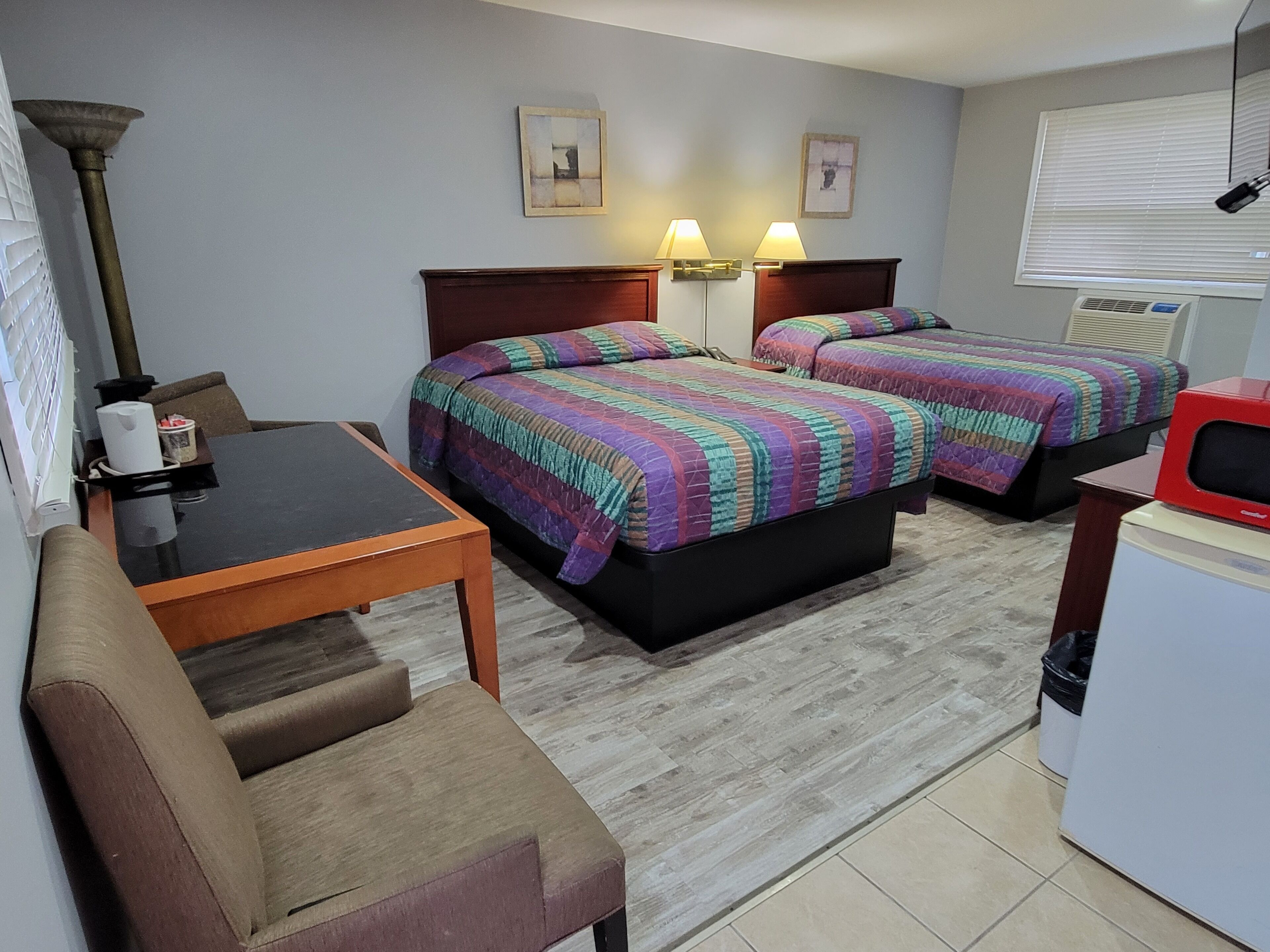 Standard Room, 2 Queen Beds | Free WiFi, bed sheets