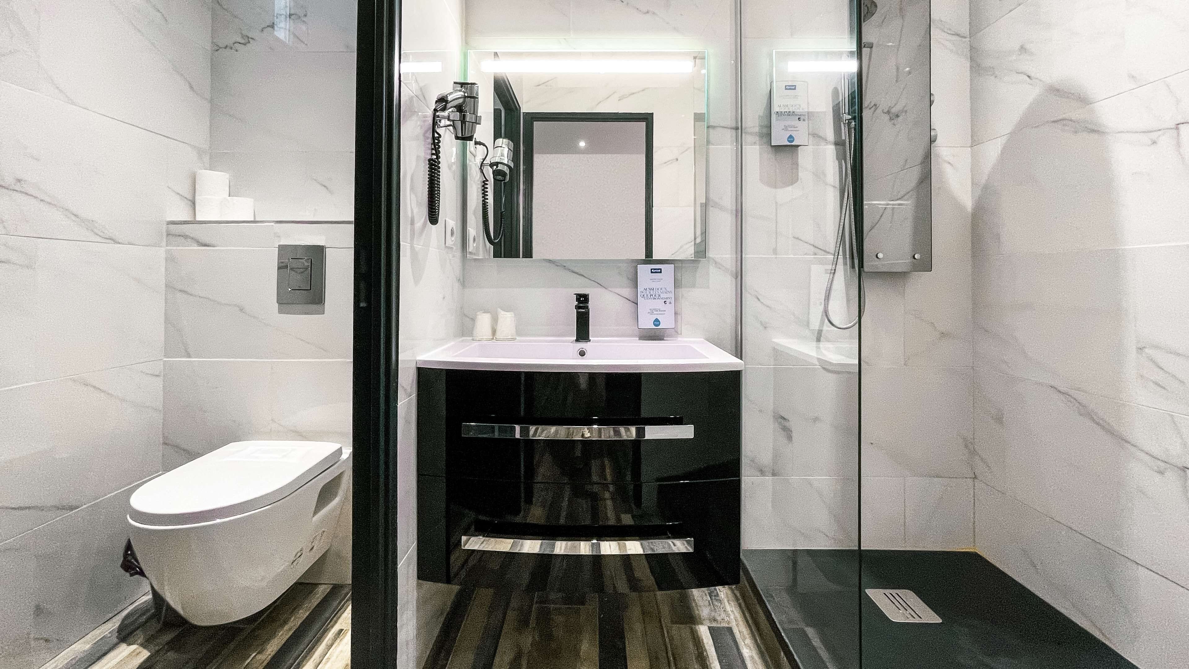 apartment, 1 double bed with sofa bed (1 double, 1 sofa bed) | bathroom | eco-friendly toiletries, hair dryer, towels