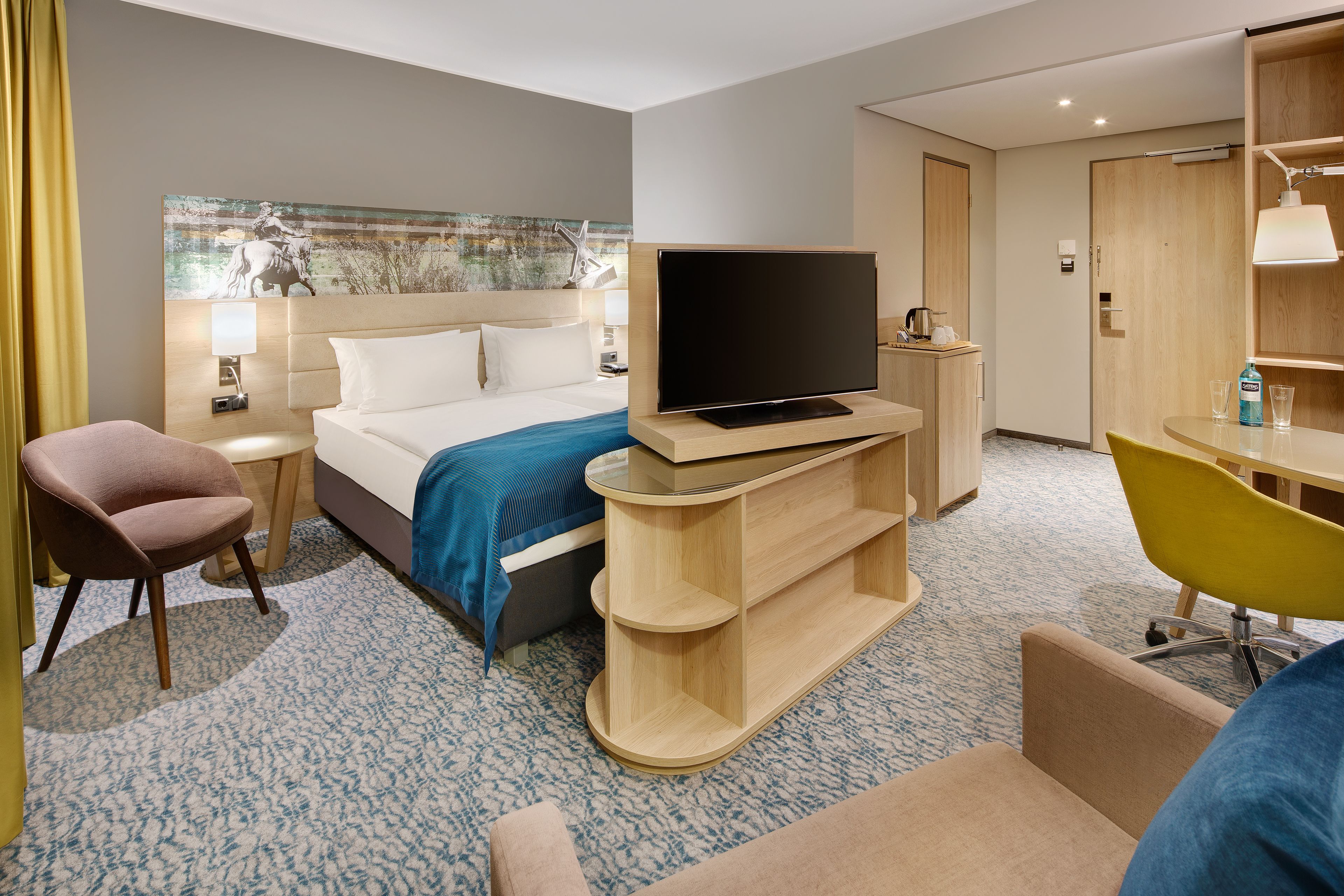 Suite, 1 King-Bett (Living Room)