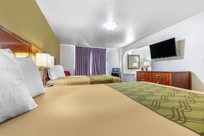 Desk, blackout curtains, iron/ironing board, free WiFi