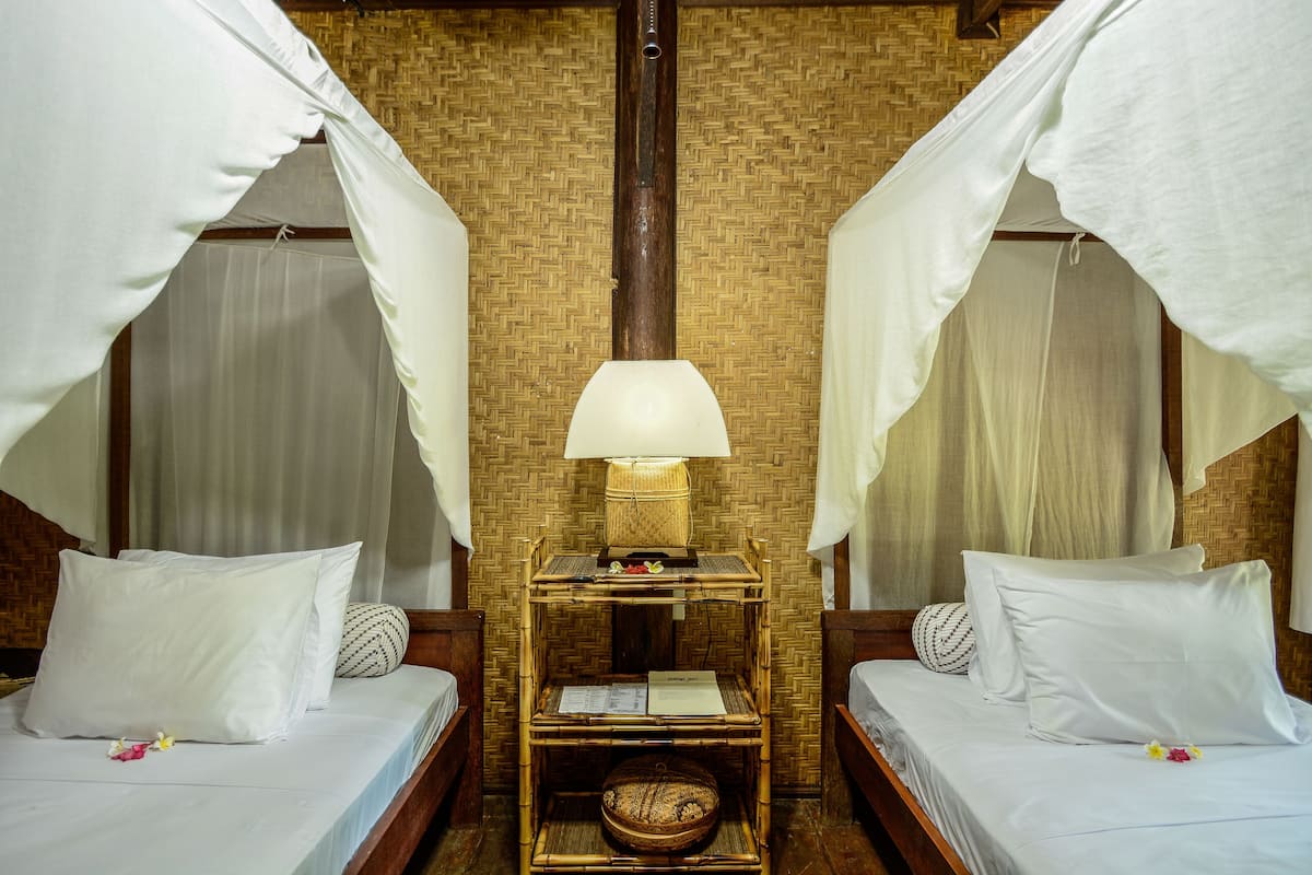Traditional Room, Garden View (Villa Kayu 1B) | 1 bilik tidur, peralatan tempat tidur premium, peti besi dalam bilik 