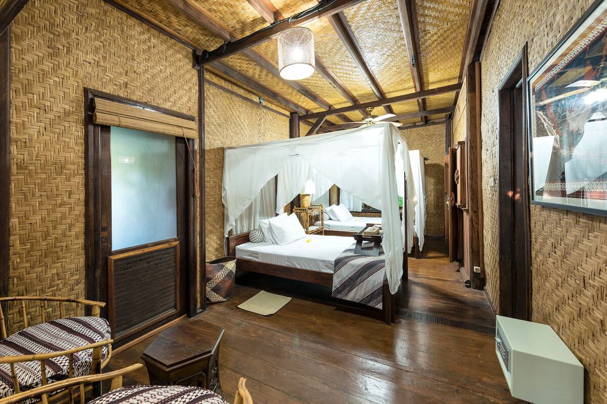 traditional double or twin room, mountain view (villa kayu 1d) | 1 bedroom, premium bedding, in-room safe, individually decorated