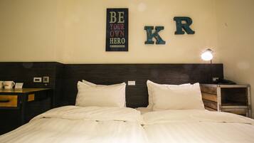 Twin Room, No Windows | 1 bedroom, premium bedding, down comforters, individually decorated