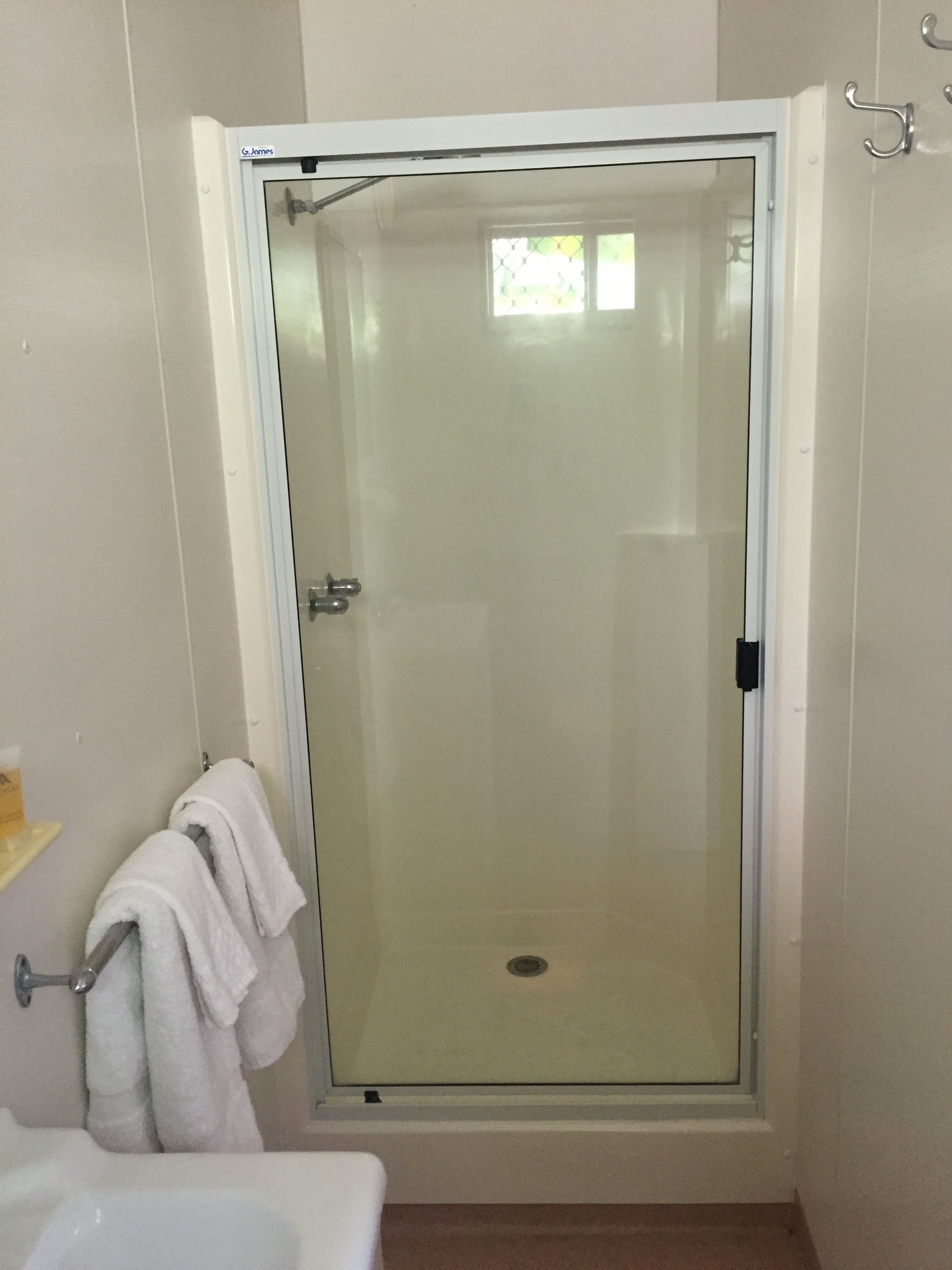 shower, free toiletries, towels