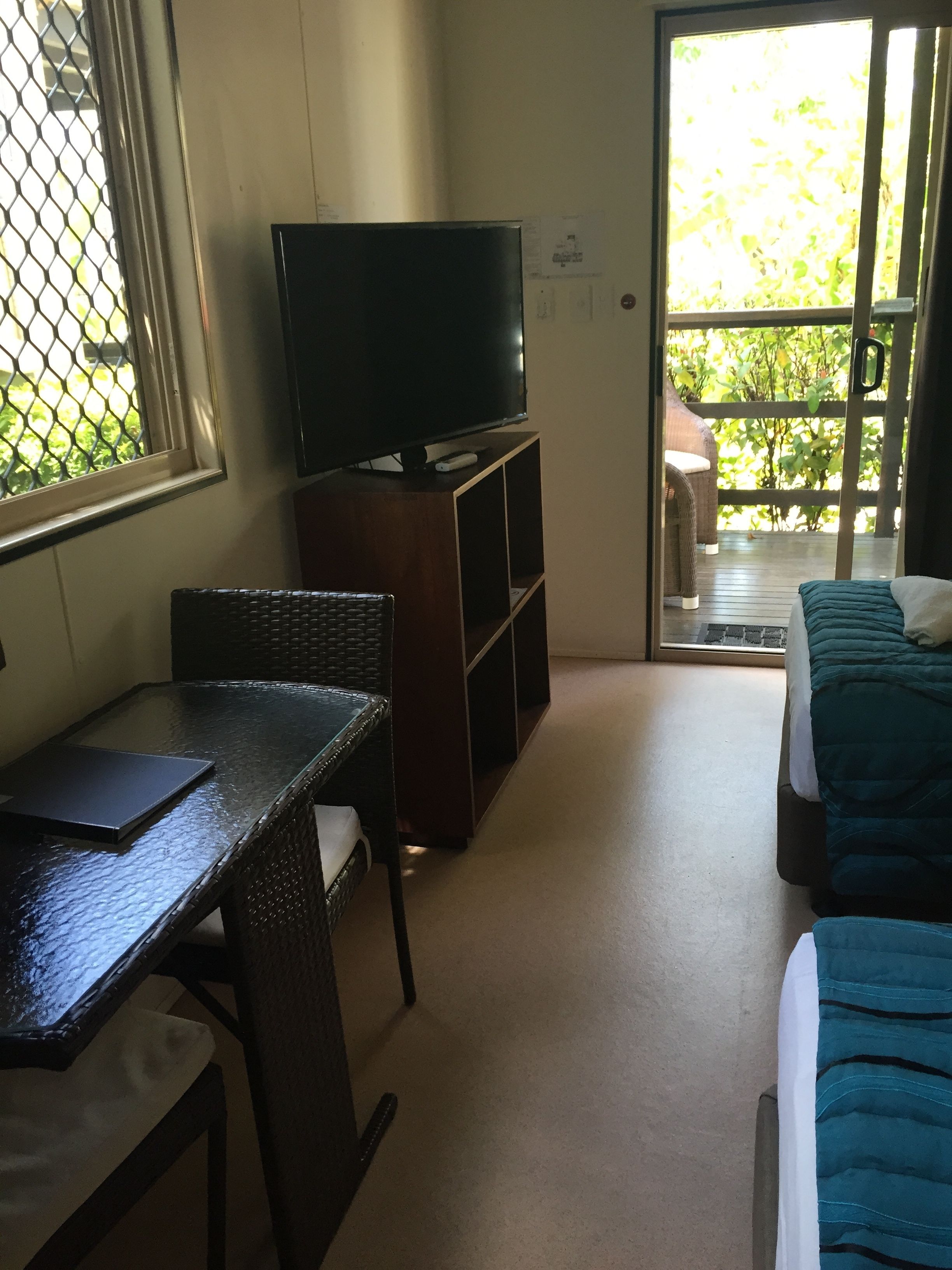 studio twin  | premium bedding, iron/ironing board, bed sheets