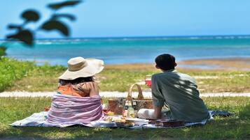 Beach nearby, white sand