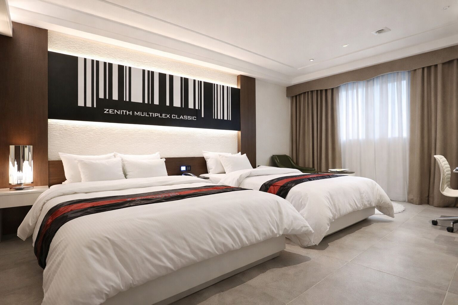 Basic Twin Room | Premium bedding, desk, soundproofing, free WiFi