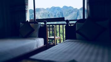 Memory-foam beds, minibar, in-room safe, desk