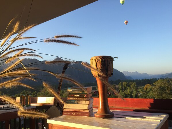 Blick von der Unterkunft