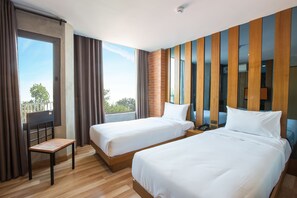 Habitación superior | Cortinas blackout, wifi gratis y ropa de cama 