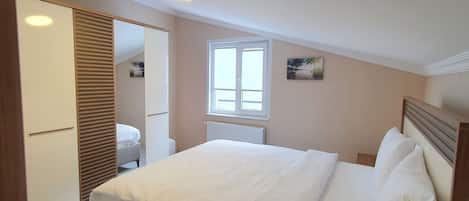 Loft, 1 Bedroom, Terrace | 2 bedrooms, premium bedding, desk, iron/ironing board