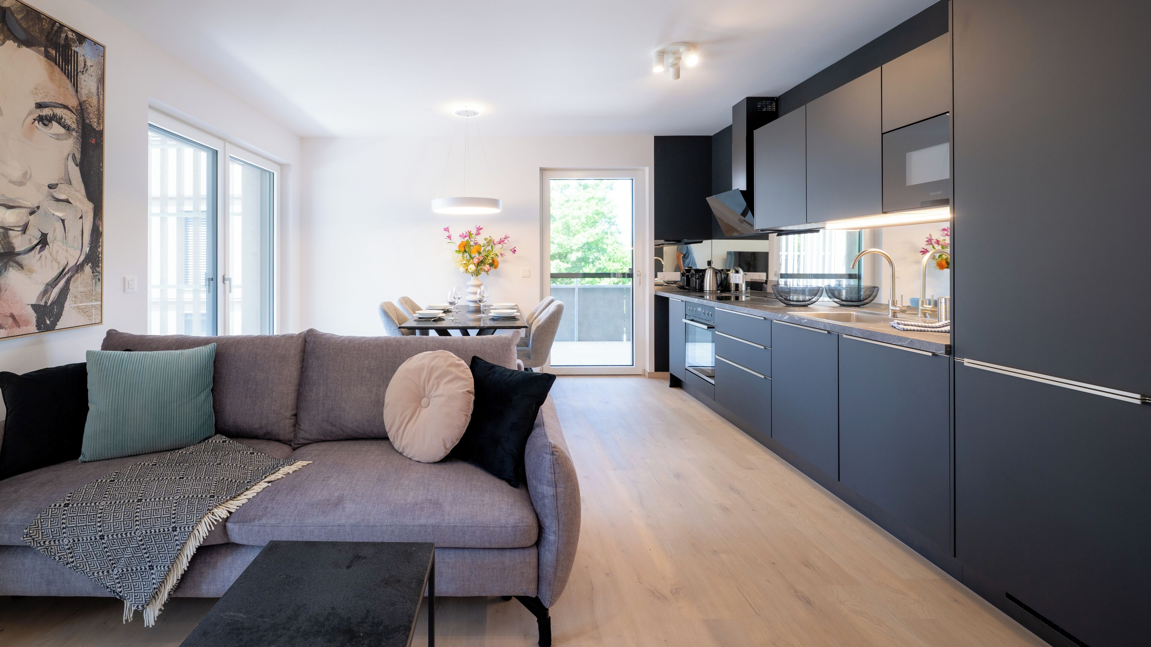 Family Apartment, 2 Bedrooms, Non Smoking, Balcony | Living area