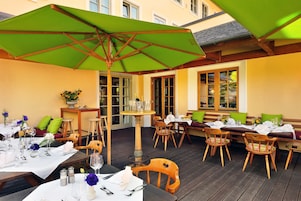 Outdoor banquet area