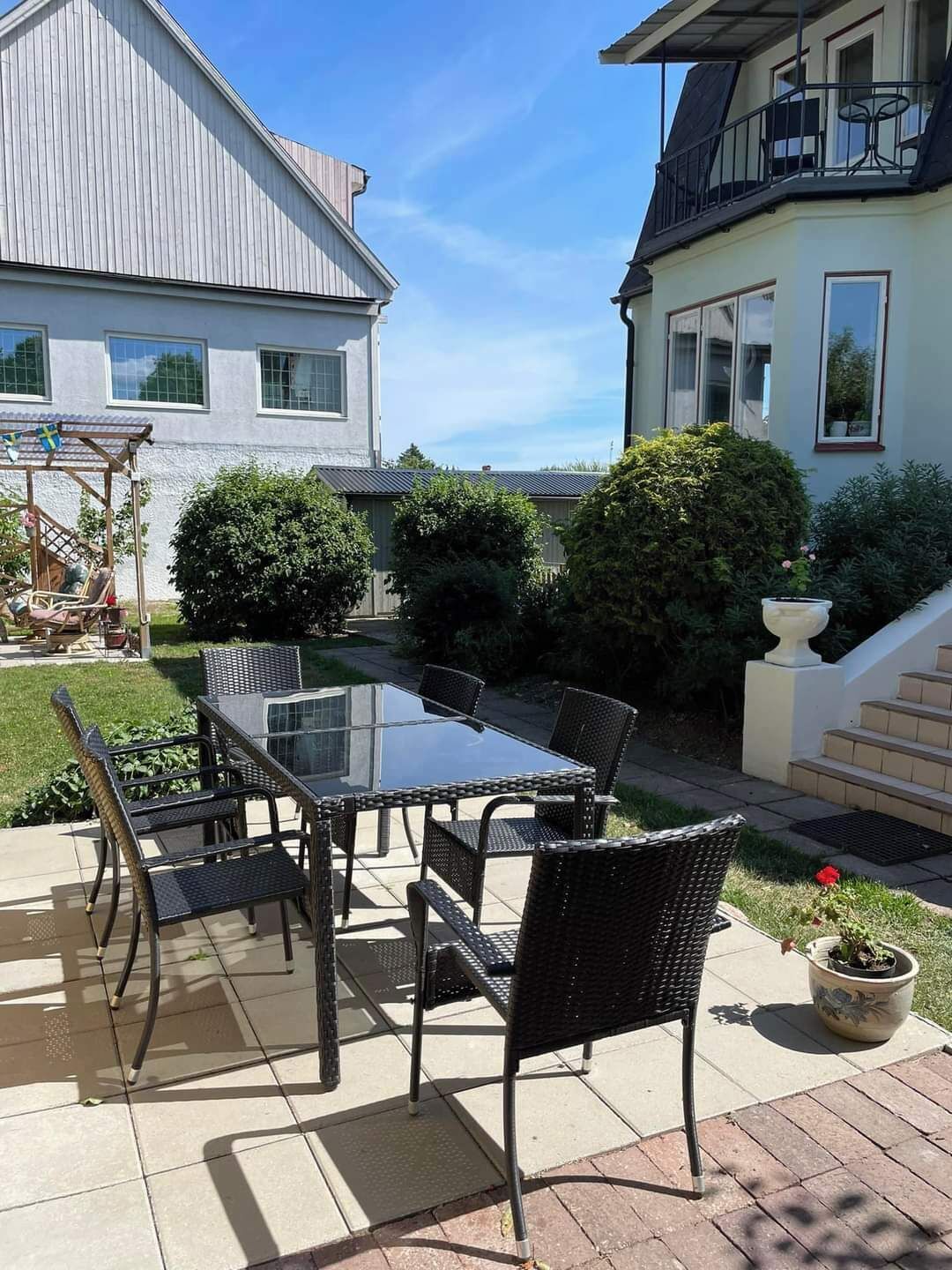 Basic Twin Room, Courtyard View (Self-catering) | Terrace/patio