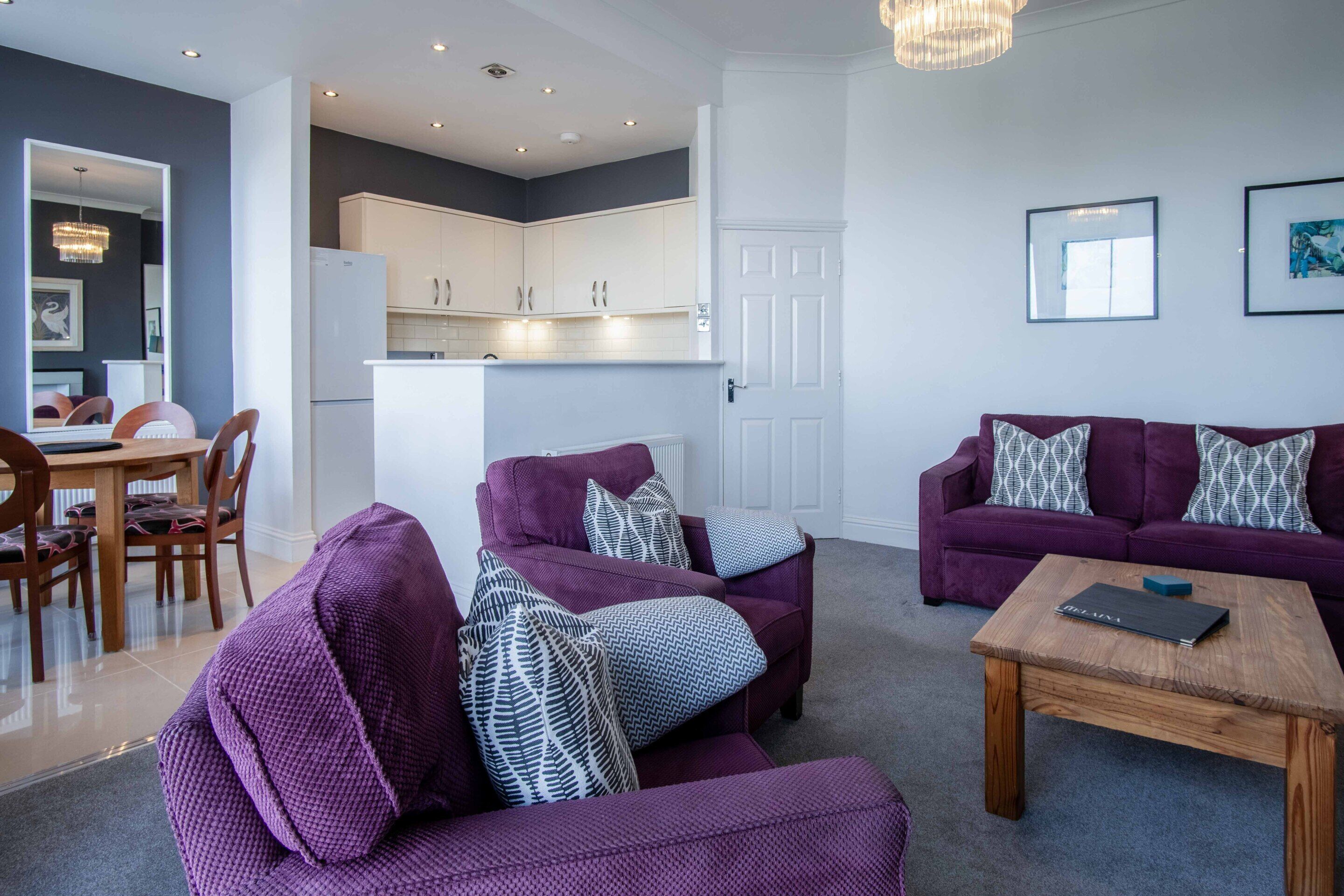 Luxury-Apartment, mit Bad, Meerblick (2 Bedroom ) | Lounge