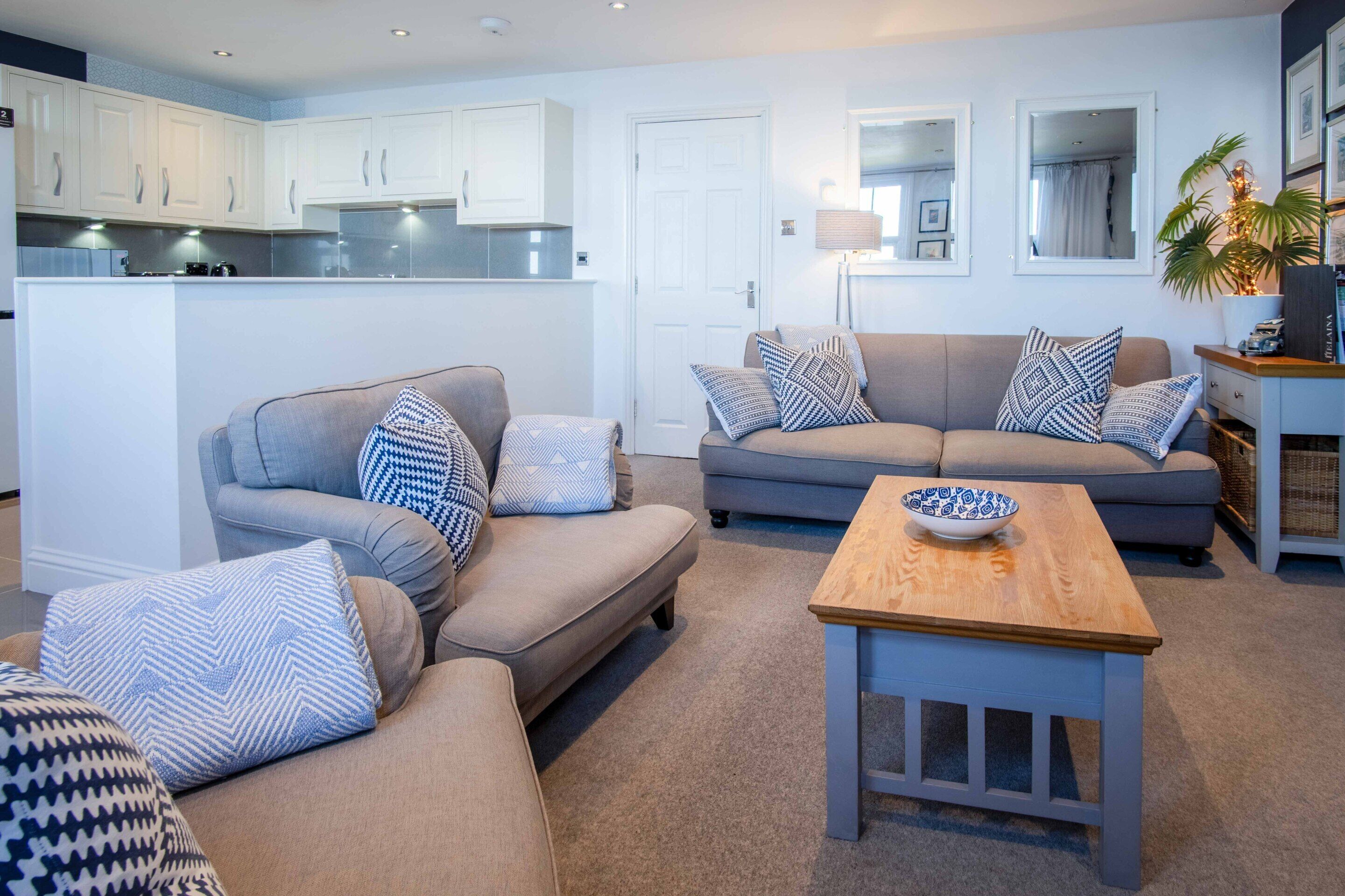 Appartement, en-suite badkamer, uitzicht op zee ( 2 Bedroom - Beach Life) | Lounge