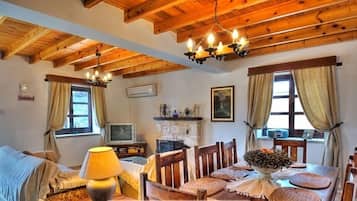 Villa, 4 Bedrooms, Private Pool | Living area | Flat-screen TV, DVD player