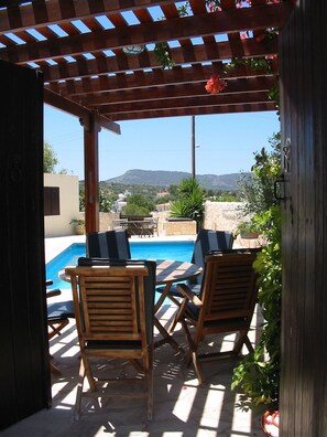 Villa, 4 Bedrooms, Private Pool | Terrace/patio - Prickly Pear (Neo Chorio)