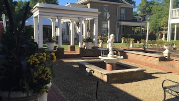 Outdoor banquet area