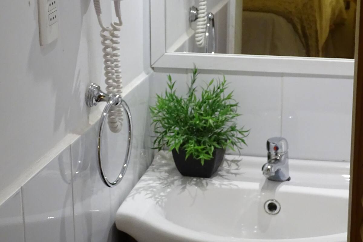 junior suite, 2 single beds | bathroom | shower, rainfall showerhead, free toiletries, hair dryer