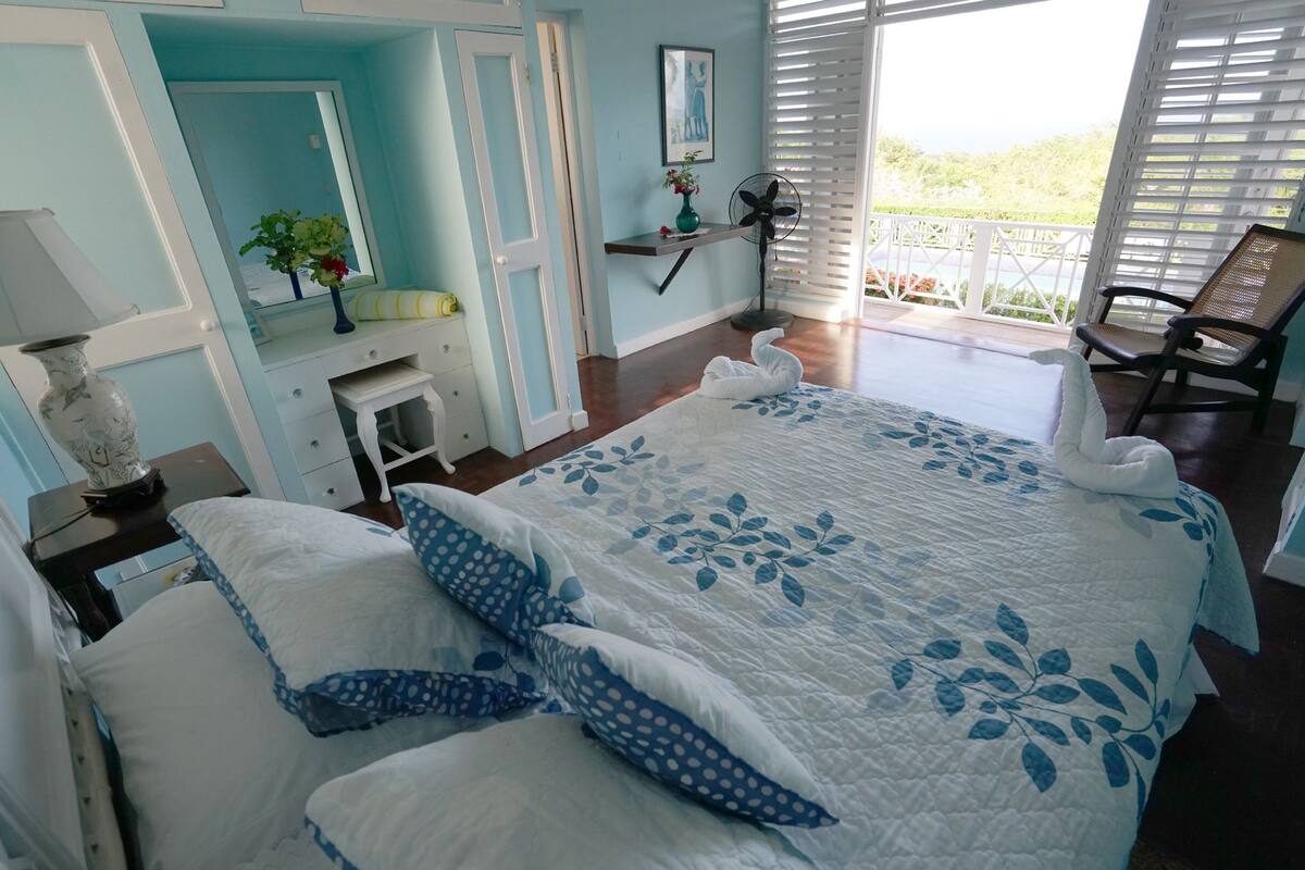 Superior-Doppelzimmer, Mehrere Betten, Balkon, Meerblick (Potoo)