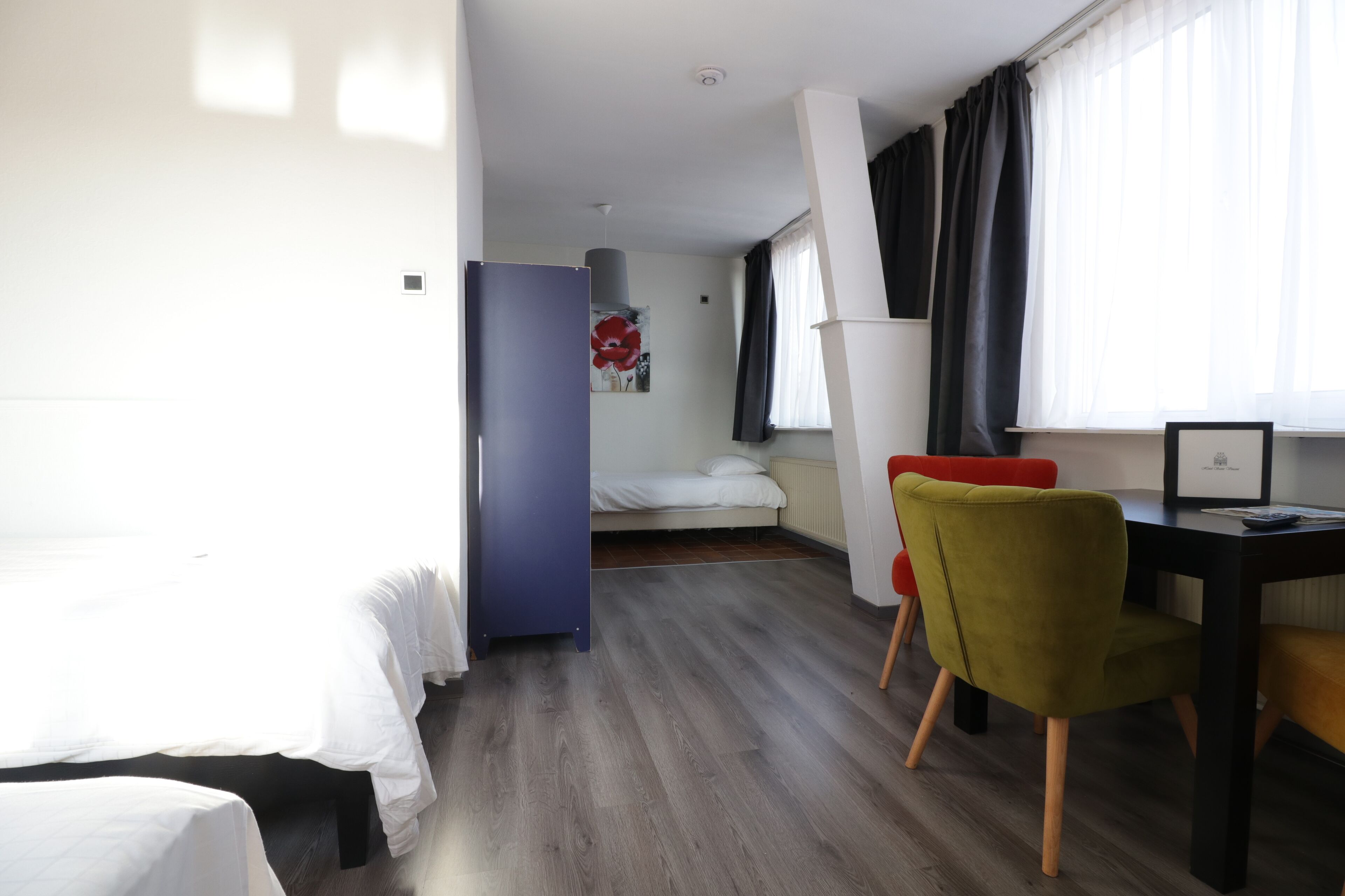 Tremannsrom – standard | Skrivebord, strykejern/-brett, wi-fi (inkludert) og sengetøy