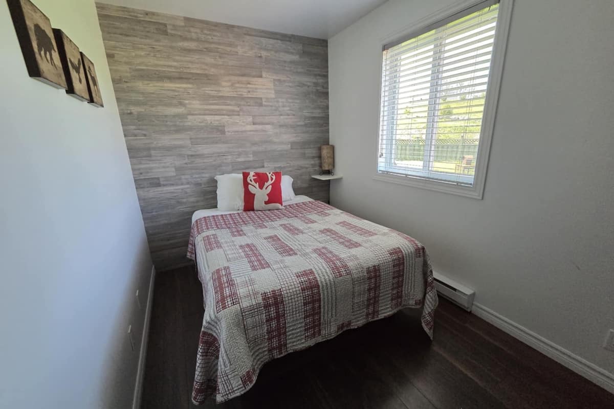 Escritorio, cortinas blackout y sistema de insonorización