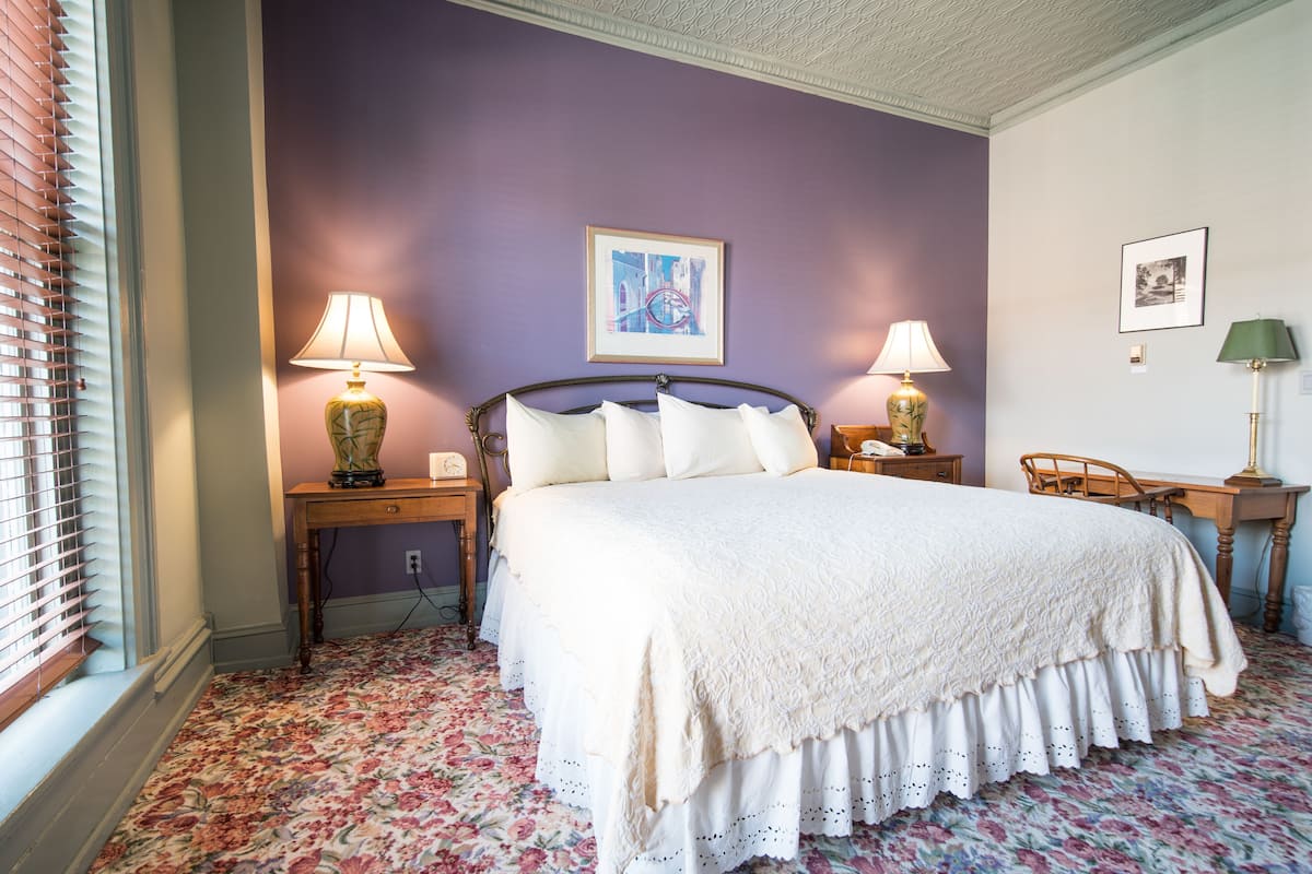 King Suite, 1 King Bed (Historic) | Down comforters, minibar, laptop workspace, iron/ironing board
