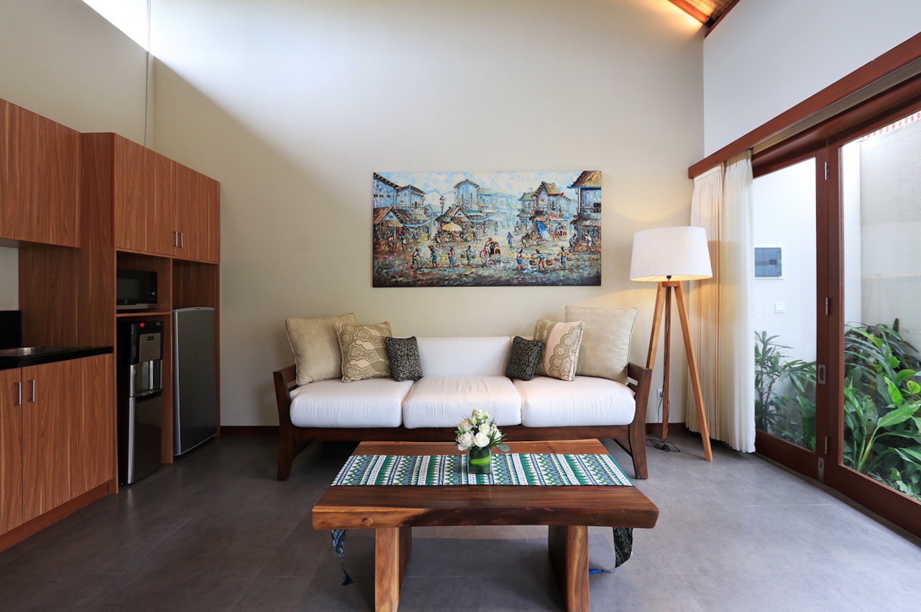 Villa, 1 Bedroom, Plunge Pool | Living room | 32-inch flat-screen TV with satellite channels, LCD TV