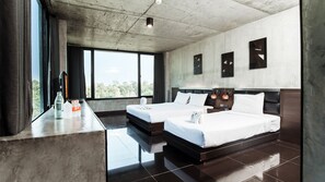 Deluxe Triple Room | Pimennysverhot, ilmainen Wi-Fi, vuodevaatteet