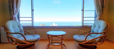 Japanese Style Twin Room, Non Smoking, West Wing | Beach/ocean view