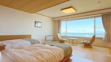 Japanese Style Twin Room, Non Smoking, West Wing | In-room safe, desk, free WiFi, bed sheets