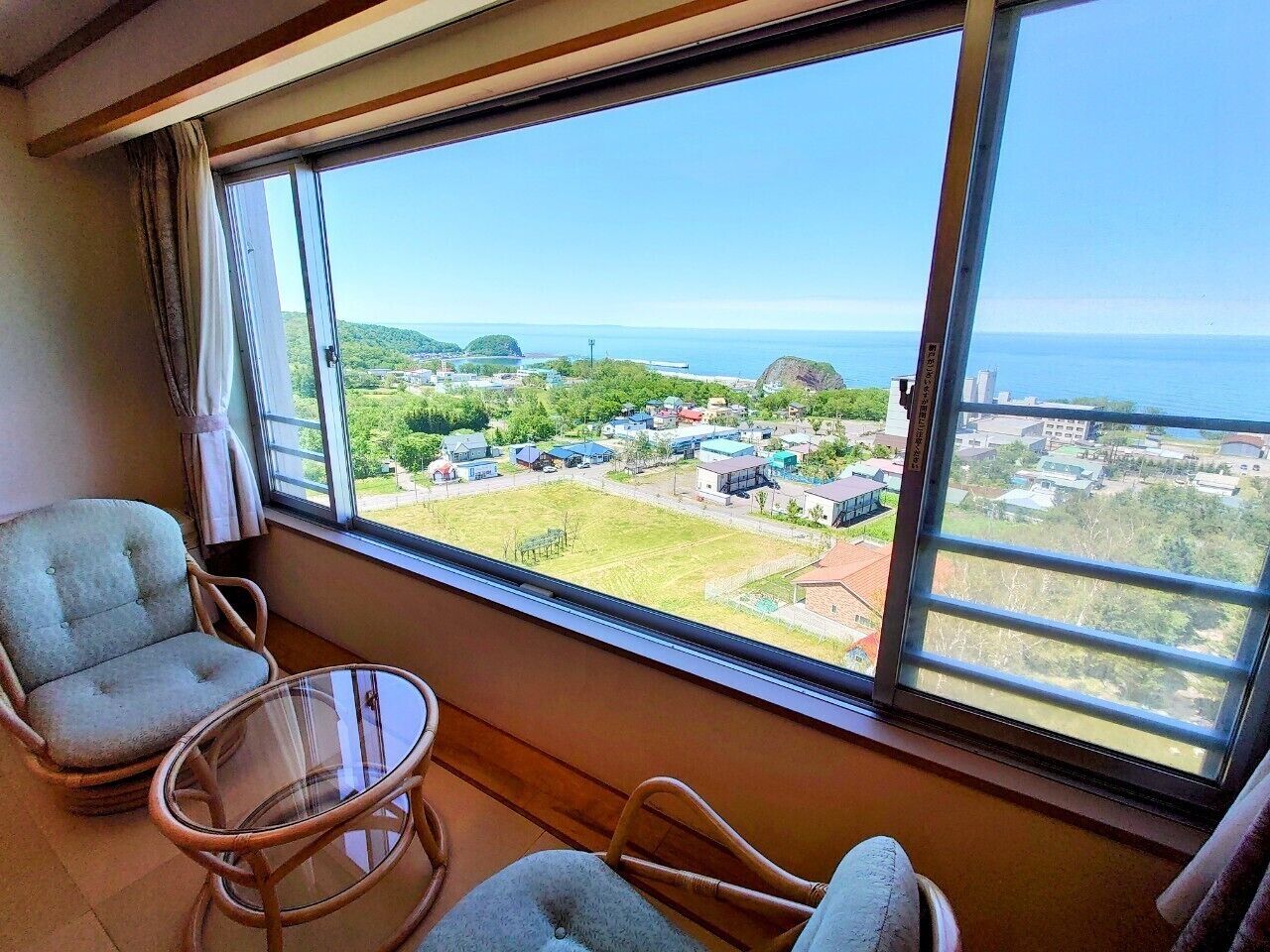 japanese style twin room, non smoking, west wing | beach/ocean view