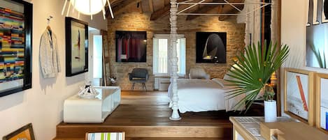 Junior suite, terras | Woonruimte