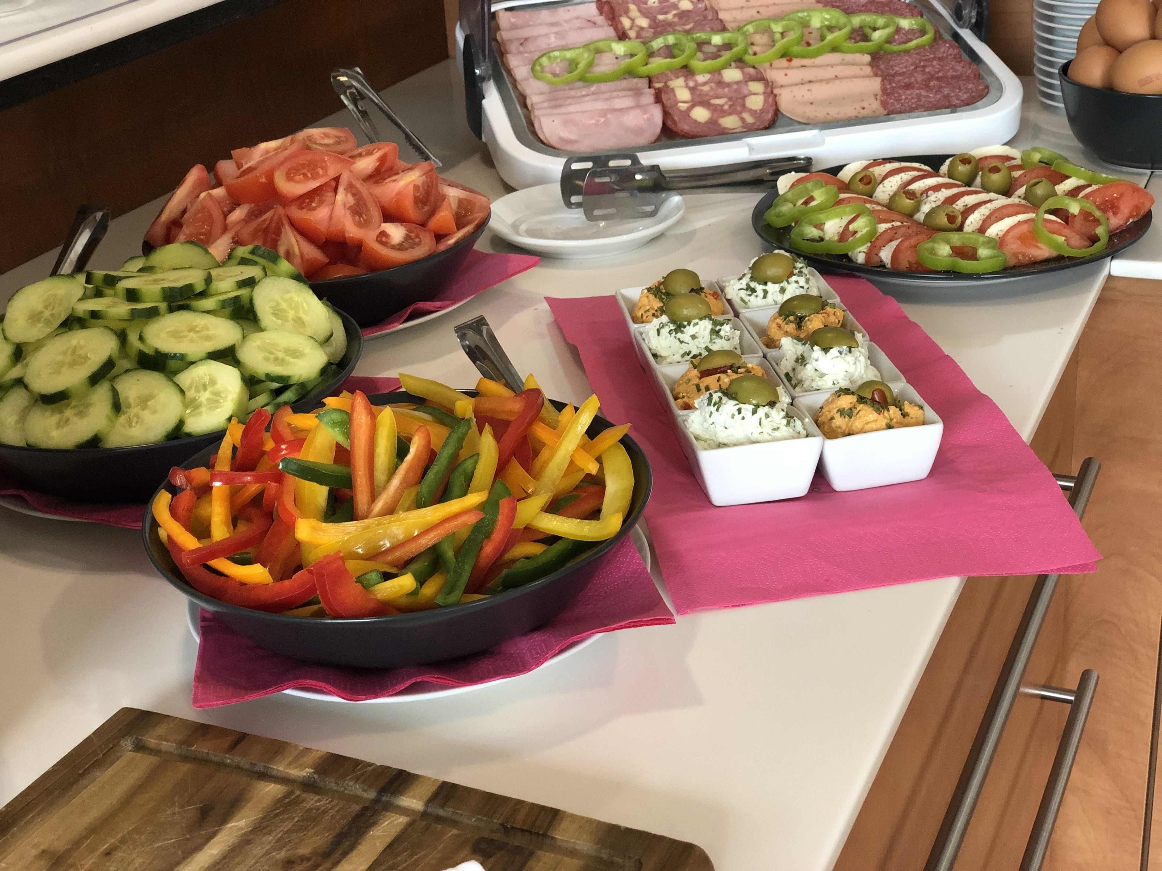 daily buffet breakfast (eur 15 per person)