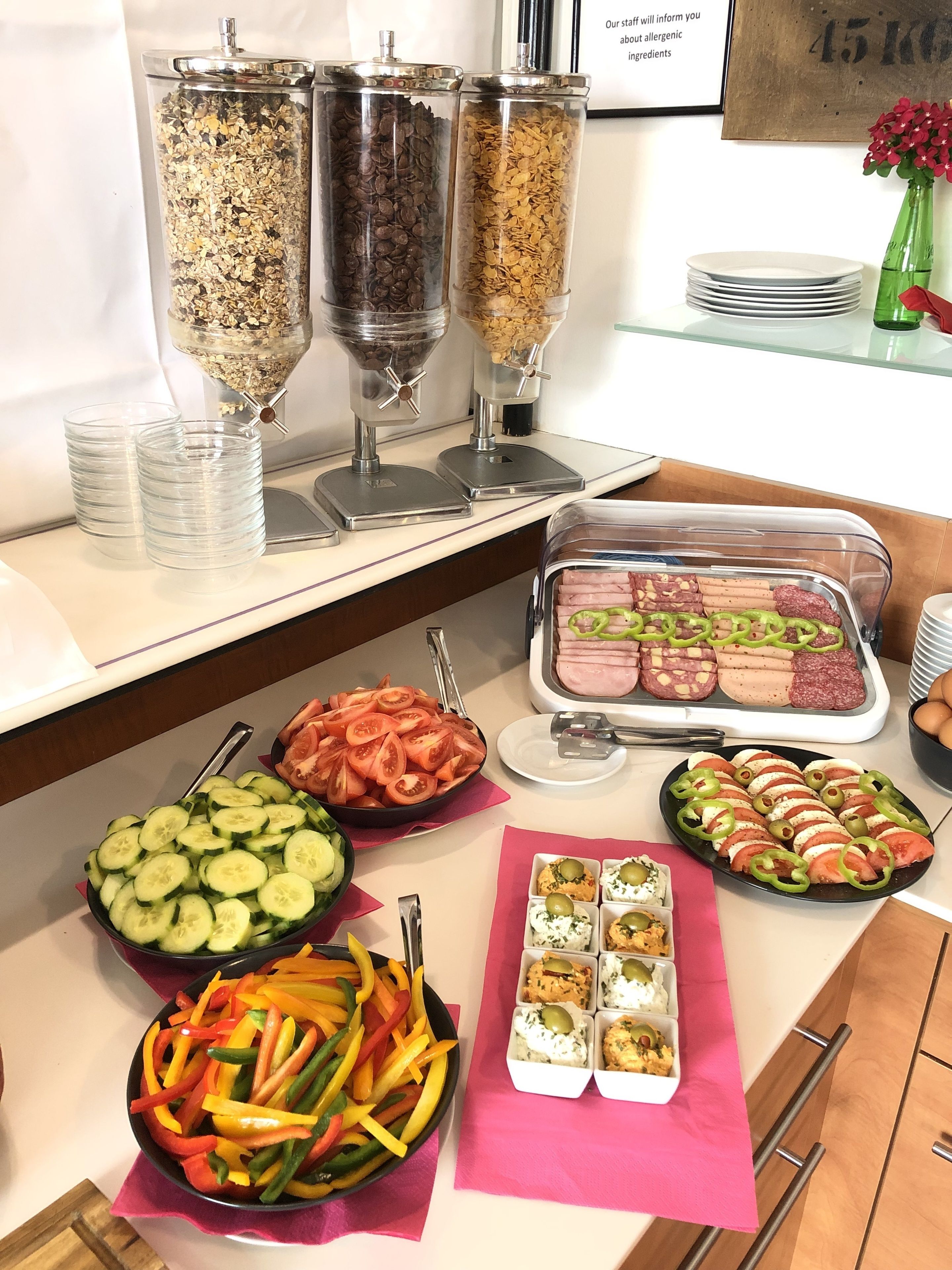 daily buffet breakfast (eur 15 per person)