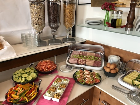 Daily buffet breakfast (EUR 15 per person)