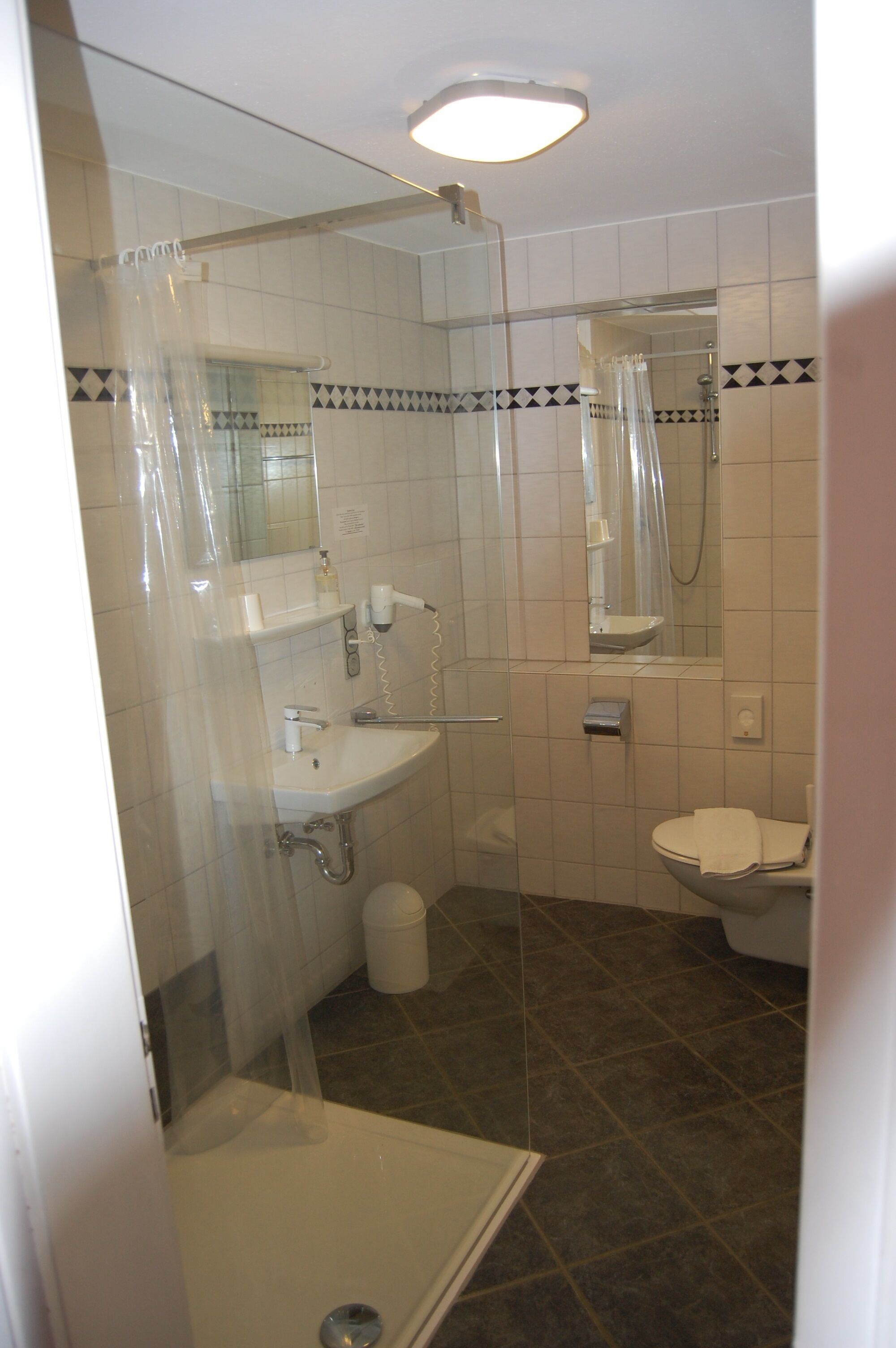 standard double room, 1 bedroom, mountain view, mountainside | bathroom | hair dryer, towels