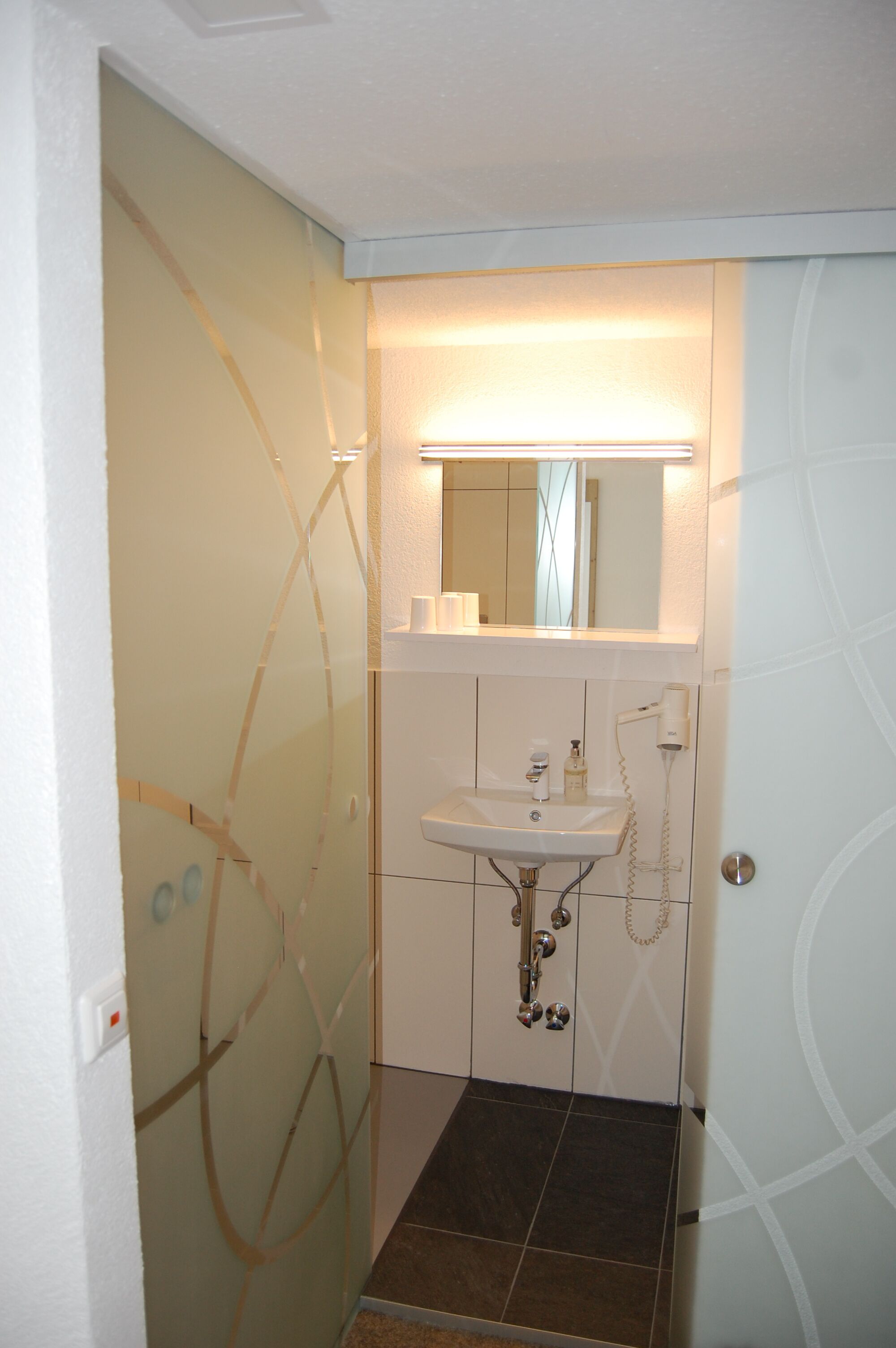 standard double room, 1 bedroom, mountain view, mountainside | bathroom | hair dryer, towels